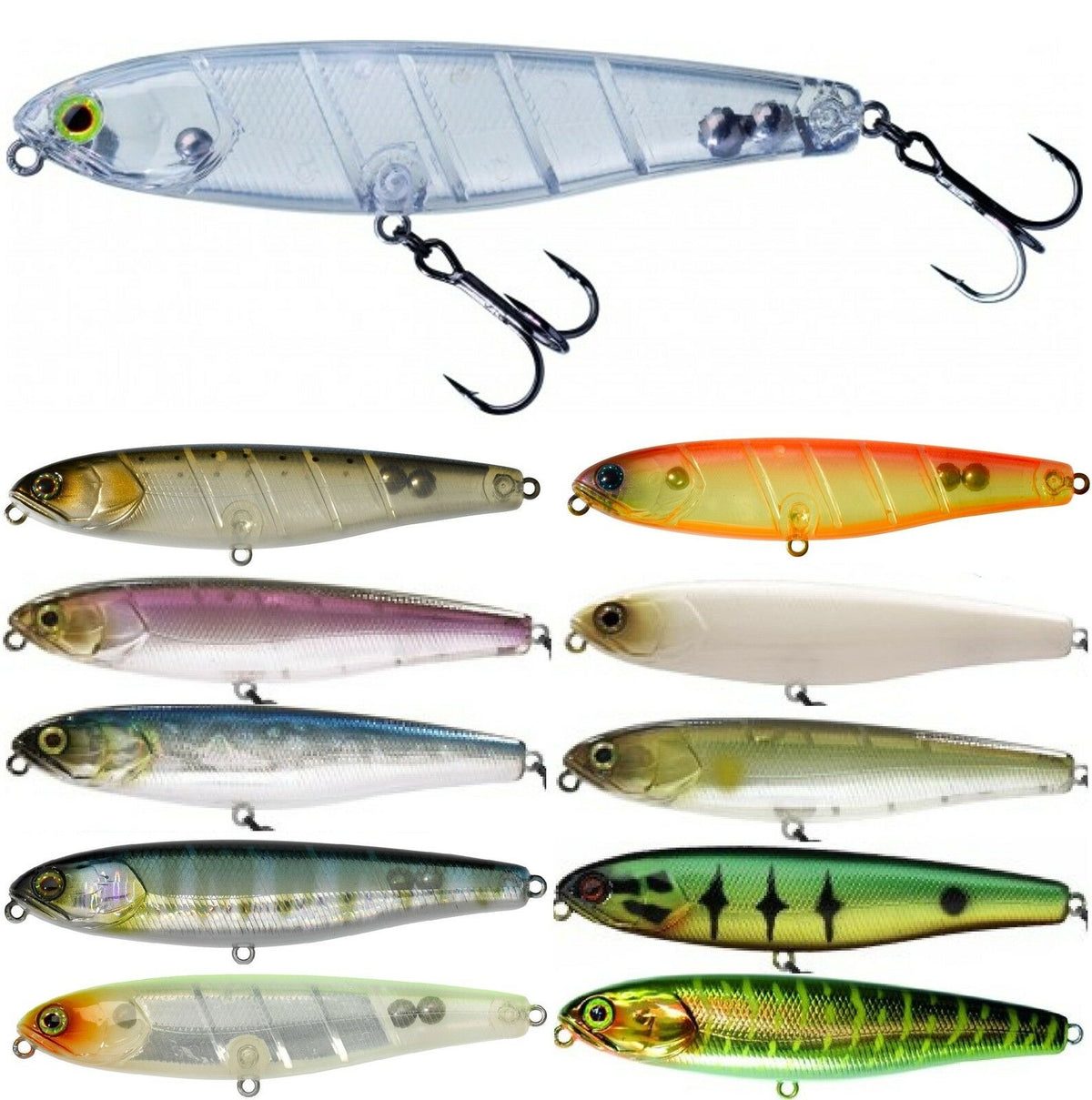 Jackall Bonnie 85 Flottant Leurre Bone Silver (3200 Jackall Bonnie 85 Flottant Leurre Bone Silver (3200