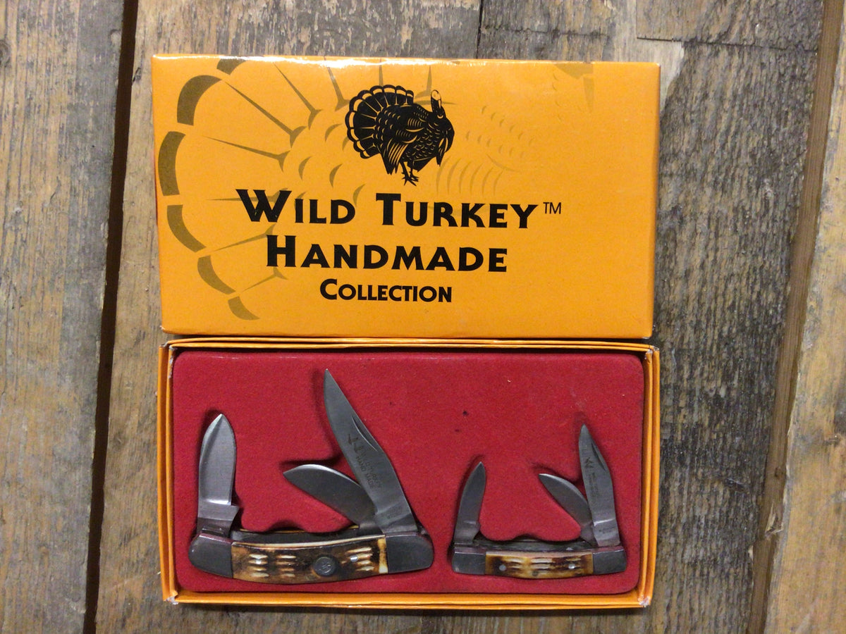 Wild Turkey Hand Made Pocket Knife Set