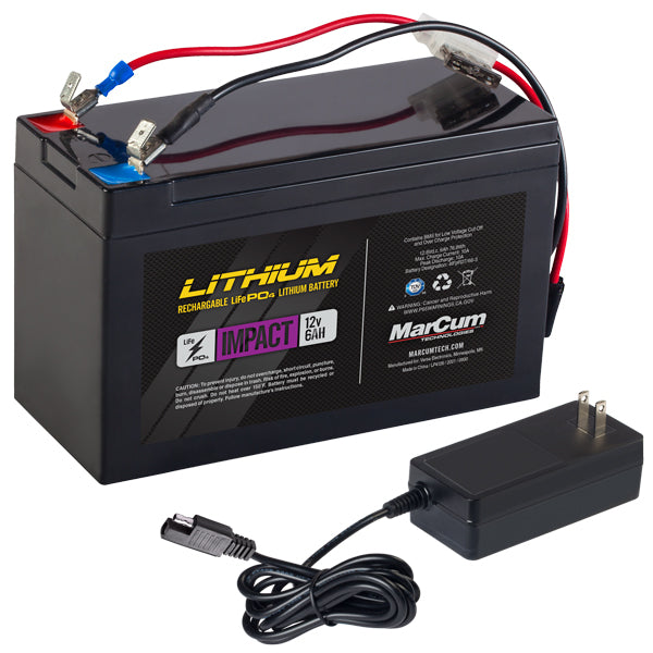 Marcum Lithium 12V 6AH &quot;Impact&quot; Battery