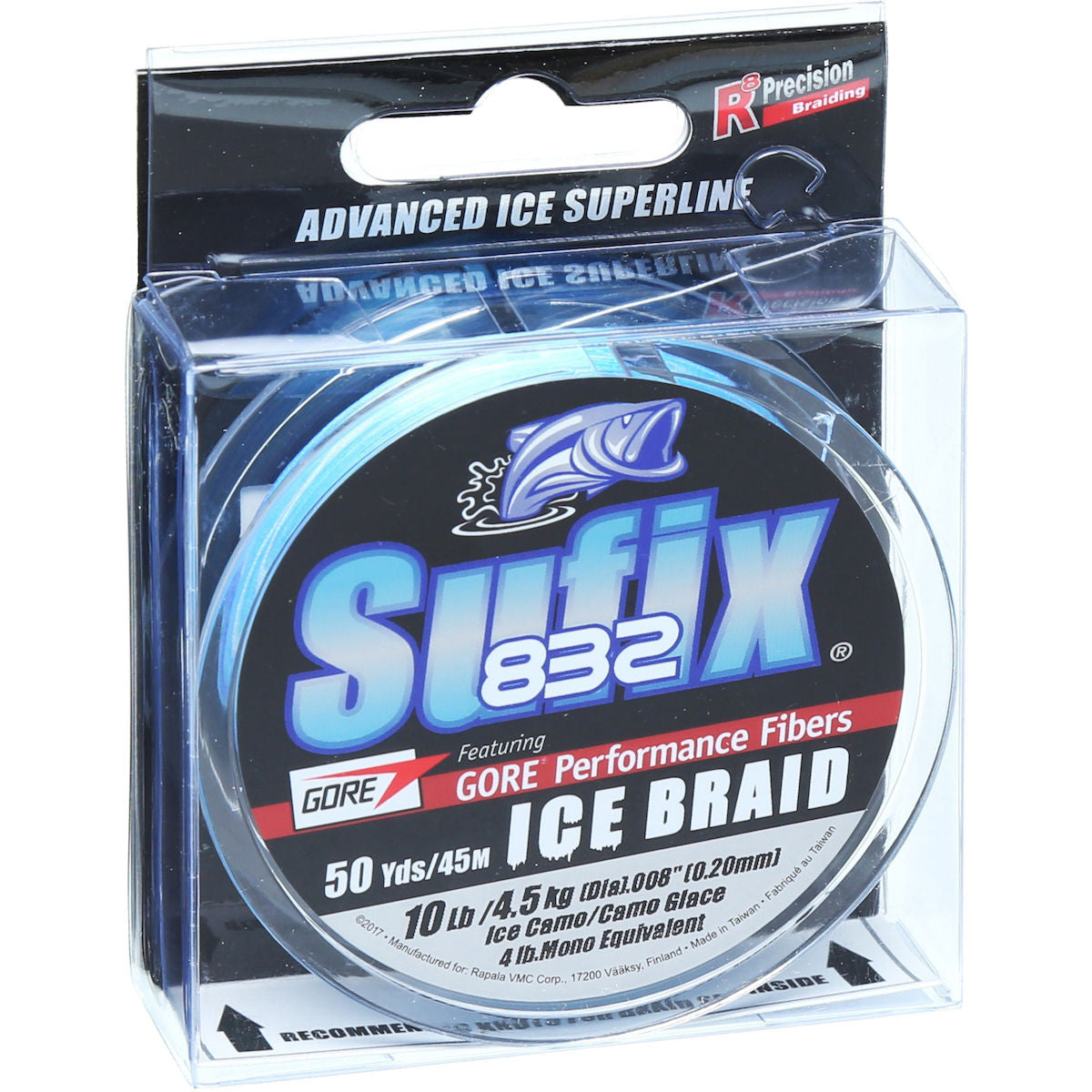 Clam FROST ICE Premium Braided Ice Fishing Line - Color Smoke - 6 LB Test