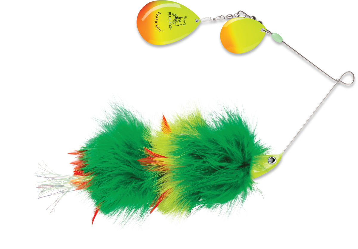 Blue Fox Vibrax Super Bou Tandem Blades - Black - 10 3 oz Musky Blue Fox Vibrax Super Bou Tandem Blades - Black - 10 3 oz Musky